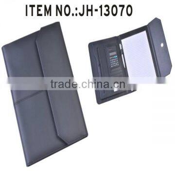 multi-functional A4 size leather portfolio file holder file holder