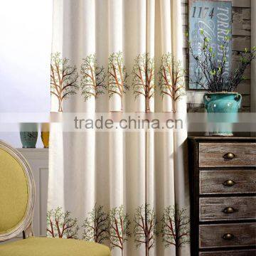 Home Idea curtain design embroidery curtain fabric for window flame retardant china curtian manufacturer