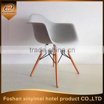 cafe furniture top quality plastic chair with arm