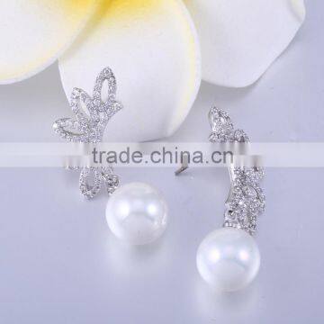 Latest design of pearl earrings pearl earrings stud