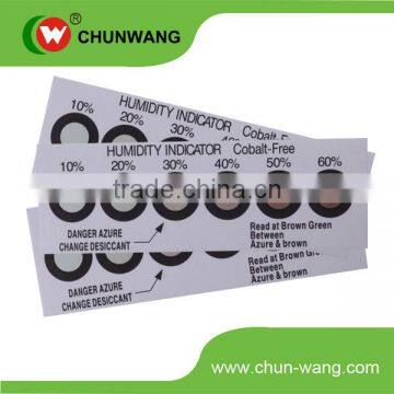 Eco-friendly Changeble Humidity Indicator Card, Humidity Sensor Card