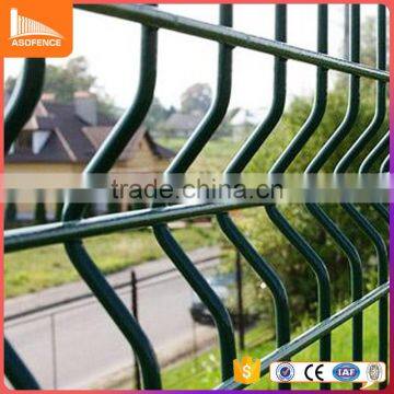 Easily assemble metal 3d curvy welded wire mesh fence