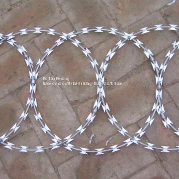 304 Stainless BTO 22 Concertina Razor Wire with cliped