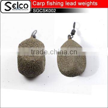 2oz, 2.5oz coated Pear carp fishing lead weights