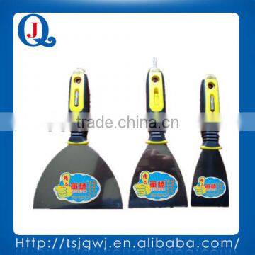 Carbon steel double color rubber handle putty knife set JQ-080