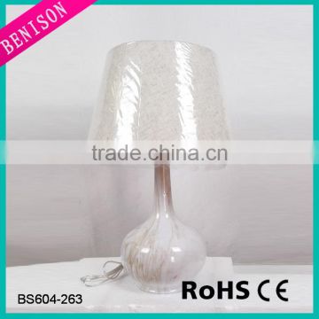 High quality China Table Lamp with cloth & ceramic vase decoration style for living room / bedroom/ reception room