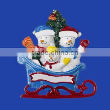 New Products Hand Made Resin Christmas Snowman Crafts