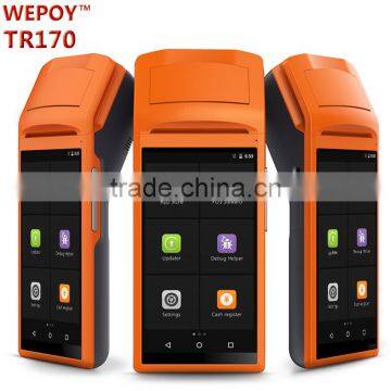 Handheld pos machine with receipt printer