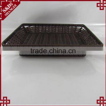 S&D Handweaved Washable Polywicker Supermarket Fruit Display Basket photo-4