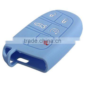 Silicone Remote Smart Control Key 5 Button Car Key Case Cover for Jeep or for Dodge for Chrysler for Fiat photo-5