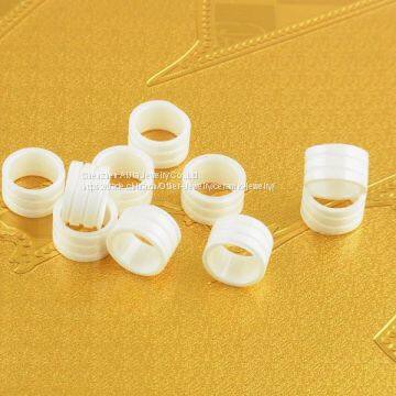 Clear White Cubic Zirconia Ceramic Cocktail Ring For Women Female photo-4