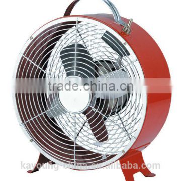 17W 9inch clock fan with metal blade