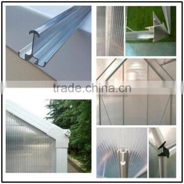 hollowing section aluminum profiles, Greenhouse Accessories, mill finished
