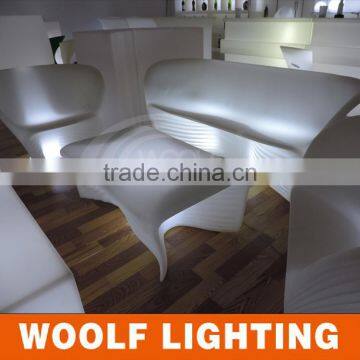 Two Seat Modern Design Casual Time Coffee Shop Yard Hotel LED Illuminated Sofa Furniture photo-2