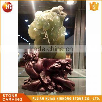 High Quality Reality Polish Natural Jade Fruit Carving photo-6