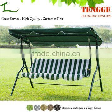 Outdoor Green Waterproof Fabric Cover Swing Chair for Sale