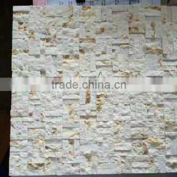Yellow Marble Culture Stone Slate Tile for Wall photo-4