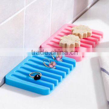Silicone Wet Soap Drainer Strainer Holder Drain Mat OEM ODM Factory photo-2