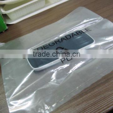 100% Biodegradable PLA Plastic Bag/compostable disposable packing bag