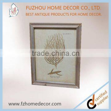 Classical Linen Printing Wall Wooden Picture Frame With High Quanlity photo-6