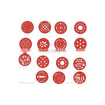 #15120607 factory direct selling Chinese festival mat, laser cut Chinese style mat