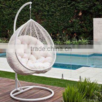 Egg swing chair for bedroom white color outdoor chair swing