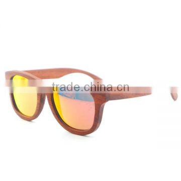 Promotional custom new styles rosewood rainbow surface Sunglasses