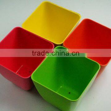 2016 Hot Selling Bio Eco Bamboo Fiber Square Flower Pot photo-6