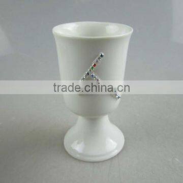 porcelain high-footed wine cup