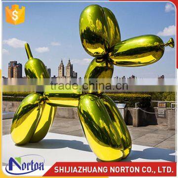 Green resin balloon dog sculpture for decoration NTRS-131LI