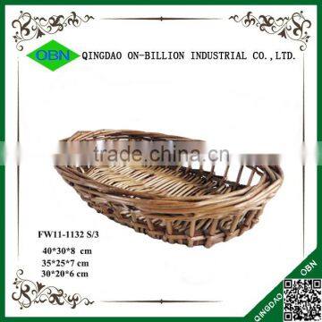 Hand Woven Natural Material Wicker Wholesale Bread Basket photo-3