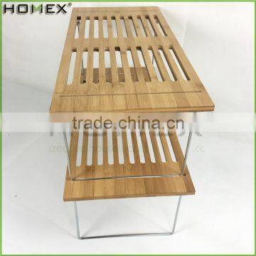 Bamboo Dish Rack 2 Tier Kitchen Dish Rack Homex-BSCI Factory photo-5