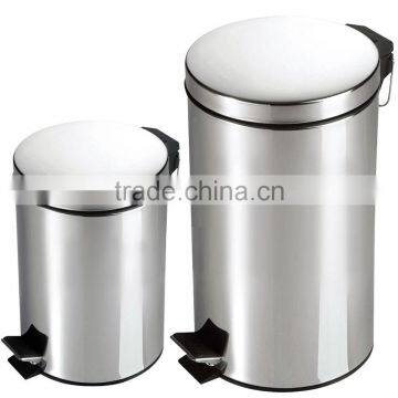 High Quality Foot Pedal Trash Bin Stainless Steel Dustbin