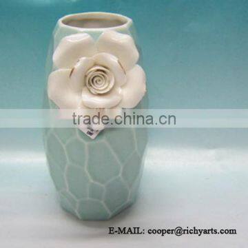 unique design ceramic flower vase wholesale for home decoration