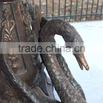 Bronze Garden Swan Water Fountain With Lion Head photo-6