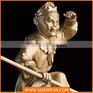 China Chinese Cartoon Character Fiberglass Monkey Figurine photo-2