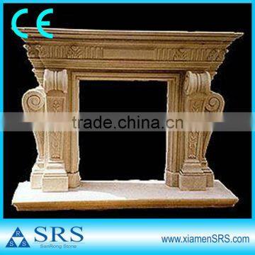 Marble electric imitation fireplace