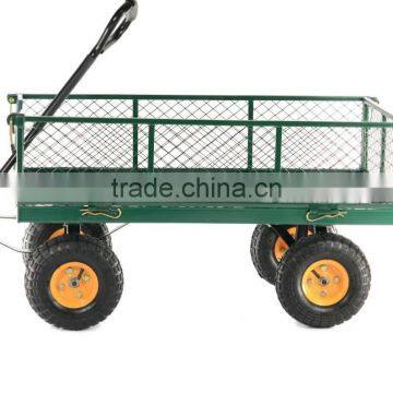 Garden Cart Mesh Hand Cart With Four Wheels Hand Trolley TC1840 photo-4