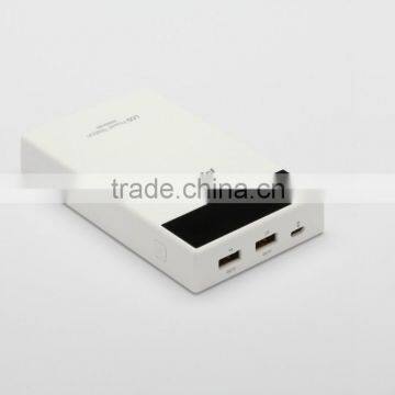 Pise 10000mAh Dual USB Power Bank with LED Digital Display - Output 5V 1A + 2A