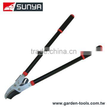 Steel handle garden anvil ratchet lopper