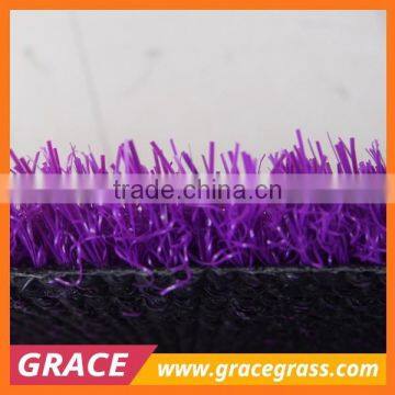 25mm PE Monofilament Purple Color Synthetic Turf Grass for School photo-3
