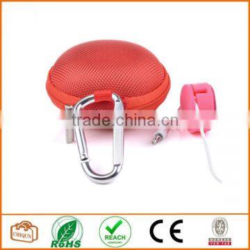 3 in 1 Red Earphone Handsfree Hard EVA Case Earphone Case photo-3