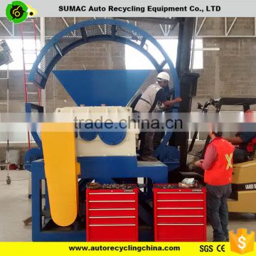 New design waste tyre shredding plant price