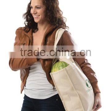 Europe Market Standard Size 12OZ Canvas Shopping Tote Bag With Customized Logo photo-3