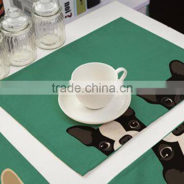 Animal Printing Table Dinner Napkin Linen Cotton Folding Design For Home Restuarant Decoration Pieces photo-2