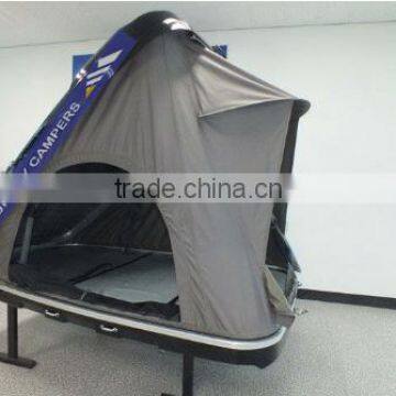 White fiberglass shell hard roof top tent for USA marketing