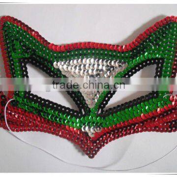 sequins fox mask for paty