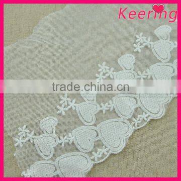 Fashion bridal lace trim off white for dress WLC-421