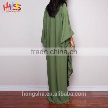 Islamic Items for Sale Butterfly Green Maxi Dress Alle Baba Abaya Muslim photo-6