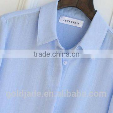 Stand Collar Long Sleeve Tops Latest Fashion Blouse Design for Women photo-4